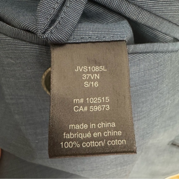 NWT JOHN VARVATOS Luxe 2 Button Cotton Blazer "Oiled Blue" Size 42 Not Pristine - Picture 7 of 14